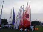 Photo of flags of some of the companies / organisations that took part