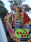 Photo of 'lions' and 'dragons' that took part in the procession