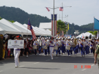 Photo of a band march pass