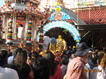 Statue of Lord Muruga going to chariot