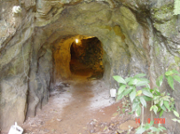 Entrance into cave above Gua Kelam